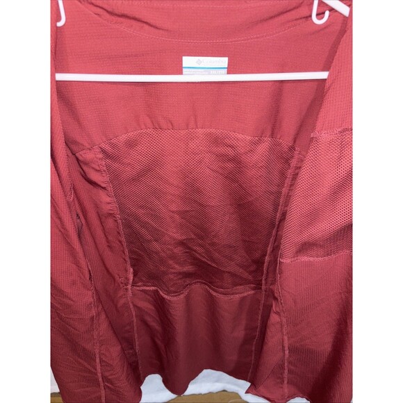 Columbia Shirt Mens XXL Button Up Navy Blue & Maroon Omni Shade Vented Lot Of 2 - Picture 11 of 12
